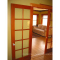 Puerta corrediza de madera esmaltada para sala de estar